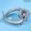 Korean s925 silver ear studs 2020 New style, trendy and simple heart-shaped earrings, versatile silver ear ring accessories for women's elegance details Picture